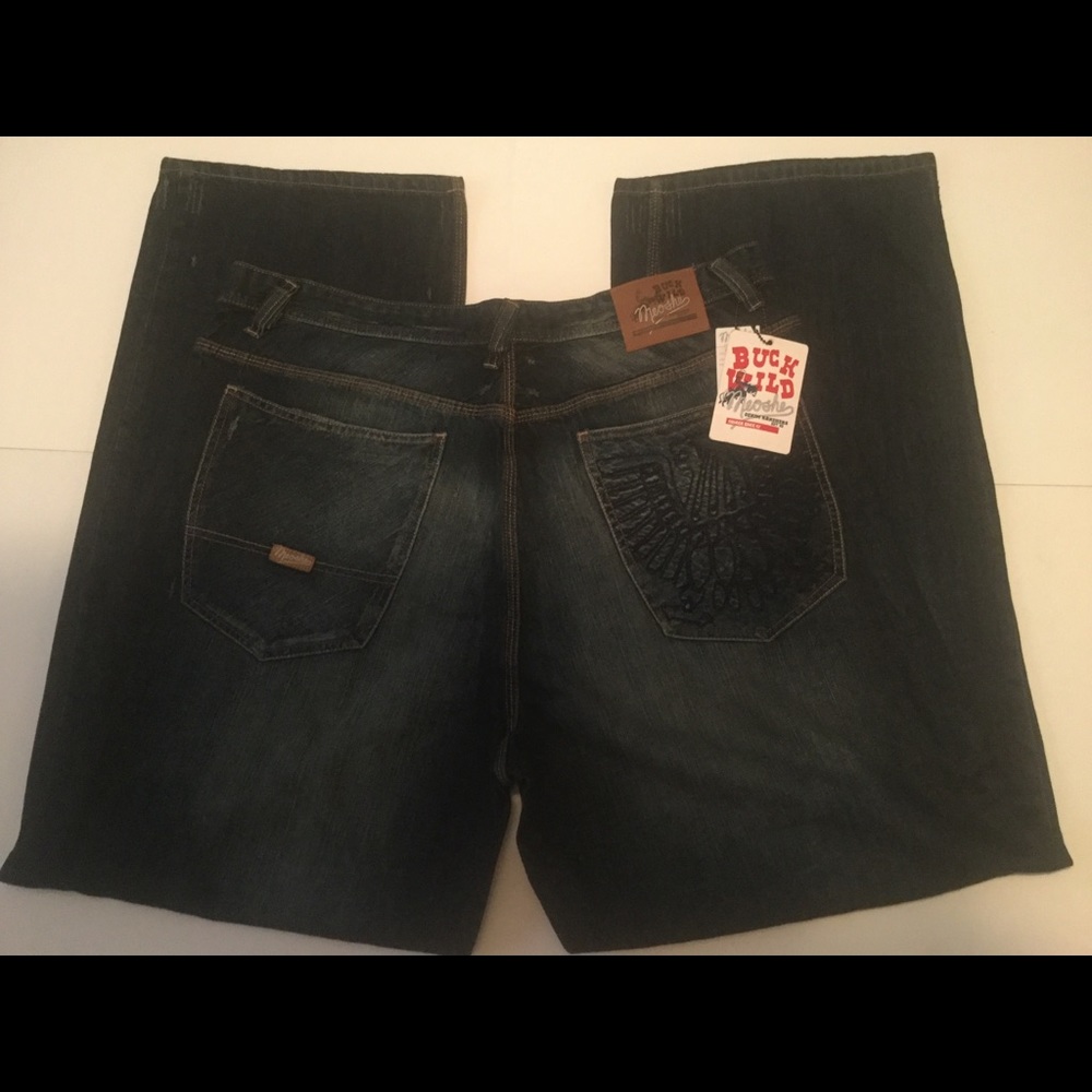Meoshe Dark Wash Straight-leg Denim Jeans